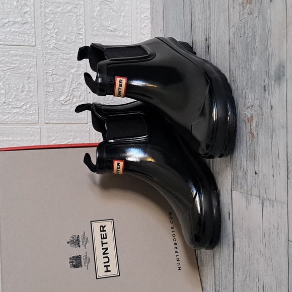 Hunter Big Kids Original Gloss Chelsea Boots 3B/4G - Picture 4 of 11